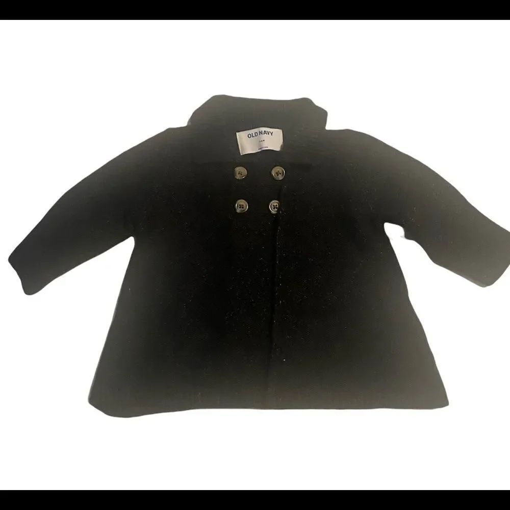 Black Marled Infant Knit Sweater Jacket